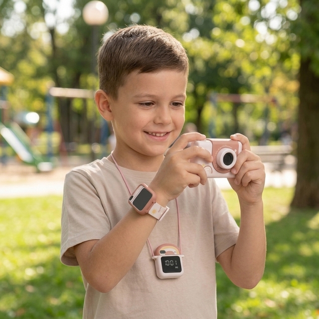 Custom Logo Factory Wholesale Europe US Unicorn Kids Camera Watch Pendant EU Cert