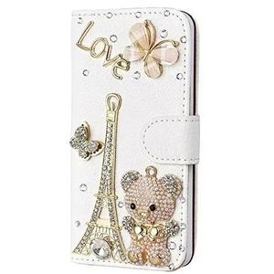 Kim cương Wallet trường hợp điện thoại cho <span class=keywords><strong>iPhone</strong></span> 16 15 Pro Max chống sốc điện thoại trường hợp PU da phong cách cuốn sách chống Scratch điện thoại Bìa trường hợp - Product Image 1