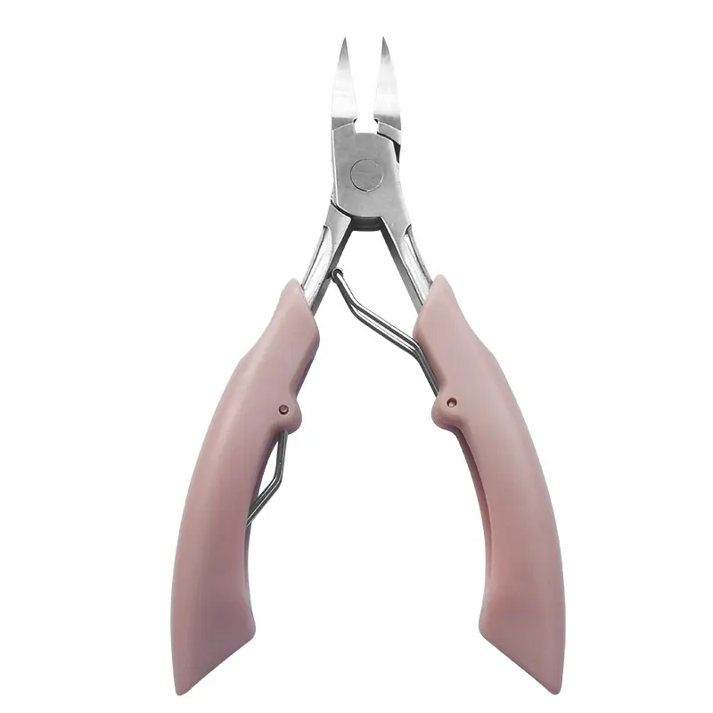กรรไกรตัดเล็บสแตนเลสเกรดสูง,ที่ตัดเล็บสีชมพูปากกว้างที่ตัดเล็บเด็กอุปกรณ์ตัดแต่ง