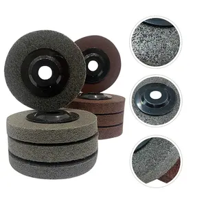 Roda de polimento de fibra de nylon para lixa de metal, disco de polimento para metal