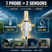 Capteur de température et d'humidité à montage mural, sonde de capteur à coque PC AM2305B, sonde d'humidité AM2305B de haute précision, sonde de 16 mm