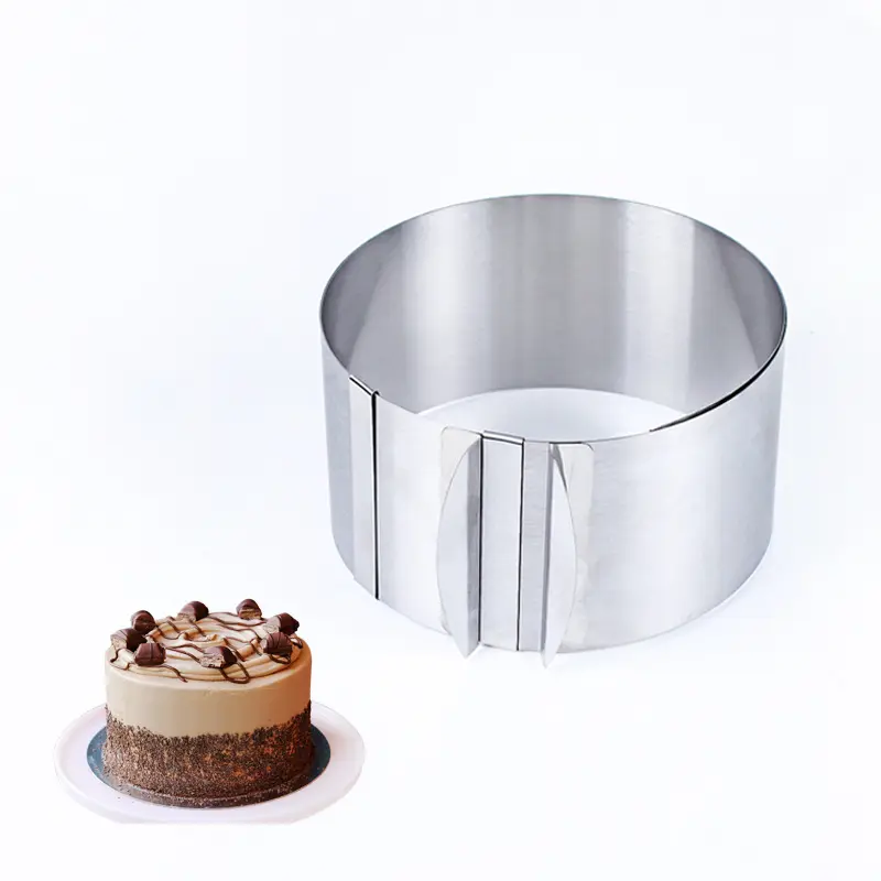 Keuken Bakvormen Rvs Mousse Ring 6 To12 Inch Verstelbare Cake Mousse Mould Cake Bakken Cake Decor Mold Ring