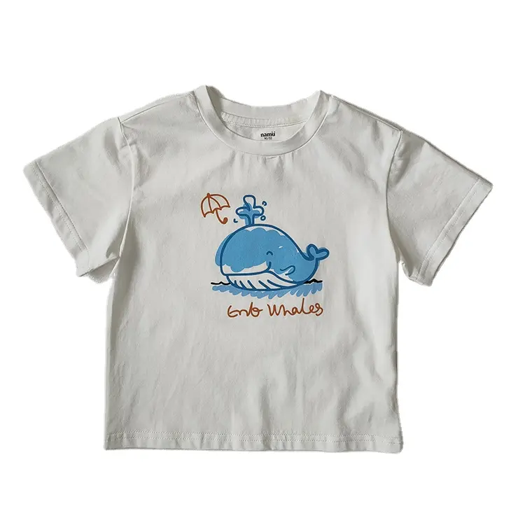 Vente en gros OEM Vêtements pour enfants T-shirts à manches courtes confortables et respirants pour l'été