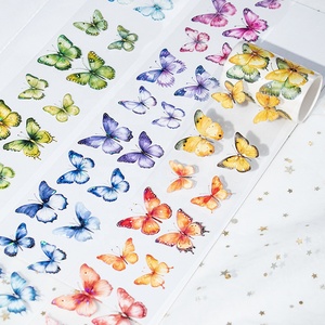 Ruban adhésif PET transparent personnalisé motif papillon pour journalisation, scrapbooking et fournitures <span class=keywords><strong>de</strong></span> planification - Product Image 2