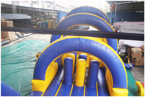 Carrera de obstáculos hinchable con gorila de salto y carrera de obstáculos inflable deslizante para niños - Product Image 6