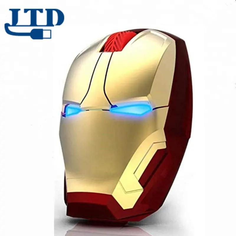 Factory price Ergonomic Wireless Iron Man Mouse 2.4G Portable Mobile Computer Mouse