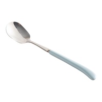 Ensemble de fourchettes et cuillères en acier inoxydable 304 avec manche en céramique, finition miroir, de qualité supérieure, élégant et portable pour le plat principal