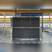 Evaporador de túnel de diseño compacto Donghang, paquete de tubos aletados y tubos expandidos para equipo espiral IQF de pizza congelada