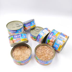 Materia prima fresca <span class=keywords><strong>de</strong></span> primera calidad, pescado enlatado, trozo <span class=keywords><strong>de</strong></span> atún enlatado triturado en aceite - Product Image 1