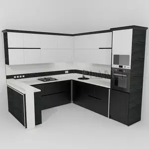 Набор кухонных шкафов, готовый к сборке, новая модель мебели, модульный кухонный настенный шкаф