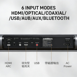 Sistema de Sonido Envolvente 3D de 160W y 2.1 Canales para el Hogar con Subwoofer Externo de 8 Pulgadas para TV HD-020, Potente Sistema 2.1 de 160W que Combina - Product Image 2