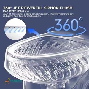 Modern Porcelain Commode Sanitary Ware <strong>Bidet</strong> WC Toilet <strong>Wholesale</strong> Ceramic Siphon Two Piece Toilet Bowl for Bathroom - Product Image 4