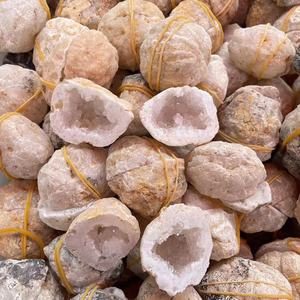 Bán buôn thạch anh tự nhiên pha lê geode khoáng vật thô thô trắng mã não geode druzy mã não geode - Product Image 6