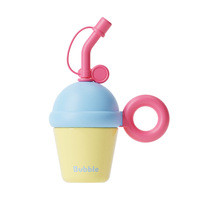 Gobelet en acier inoxydable de 20oz avec infuseur et aspirateur 316 Nouvelle bouteille d'eau portable Design mignon avec paille pour étudiants et enfants