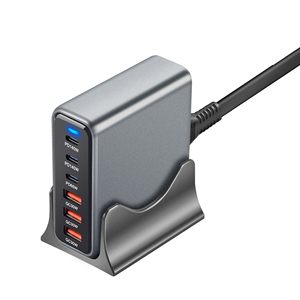 435W gan công suất cao Máy tính để bàn Trạm Sạc đa chức năng sạc USB-C 6-Port PD Sạc Adapter xu hướng sản phẩm 2025 - Product Image 4