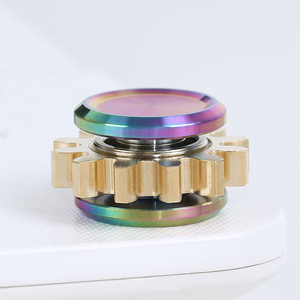 Mini Fidget Spinner en Métal à Engrenages, Nouveauté 2025, Vente Chaude, Jouet Créatif de Décompression en Cuivre, Idée Cadeau - Product Image 1