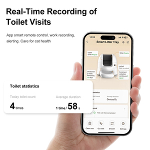 Auto Large Space Smart <span class=keywords><strong>Cat</strong></span> Katzen toilette <span class=keywords><strong>Easy</strong></span> <span class=keywords><strong>Clean</strong></span> Automatische Selbst reinigungs funktion - Product Image 6
