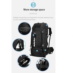 Ensemble de sac à dos 2 en 1, grande capacité, imperméable, pour la randonnée, le camping, les sports de plein air, le trekking, sac à dos pour les voyages - Product Image 5