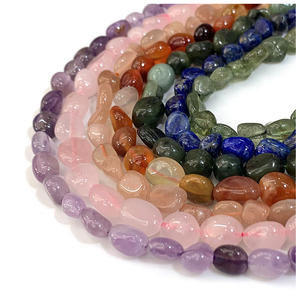 Collier et bracelet en perles de pierre <span class=keywords><strong>naturelle</strong></span>, pierres précieuses, perles irrégulières, pierres en vrac - Product Image 1