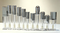 Tube de brillant à lèvres de luxe vide avec grand pinceau applicateur, emballage personnalisé, grande capacité, épais et luxueux