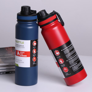 MIDA portátil Color sólido 304 botellas de agua de acero inoxidable moderno viaje coche taza hervidor termos para deportes caliente - Product Image 5