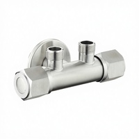Robinet d'angle moderne écologique à deux voies pour salle de bain d'hôtel, cuisine, toilettes, inverseur de pommeau de douche