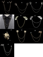 Broche de revers de chemise de costume pour homme, badge de dragon, épingles rétro, robe de mariée, fête