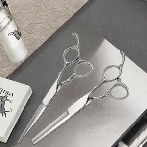 PROSEE 5.5 6.0 Ciseaux de coiffure professionnels pour barbier, acier inoxydable VG10 de Chine, lame tranchante, modèle de ciseaux à effiler - Product Image 3