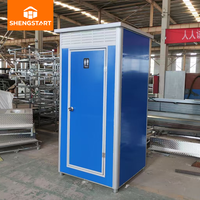 Toilettes portables modernes en acier préfabriqué de qualité supérieure, garantie 5 ans+, écologiques, durables, installation facile, pour extérieur