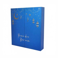 Personalisierter Ramadan Schönheits-Adventskalender mit Eid-Mond- & -Stern-Motiv, Kosmetik-, Dattel- & Schokoladen-Verpackungsbox als Geschenk, Eid-Geschenke Countdown Lieferant