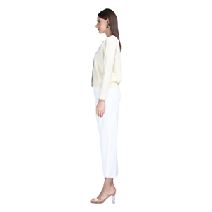 <span class=keywords><strong>Cardigan</strong></span> da Donna a Collo Tondo con Maniche Lunghe, Ricamo Animale e Bottoni, in Maglia Solida, Minimalista Casual Primavera Autunno 2026 - Product Image 5