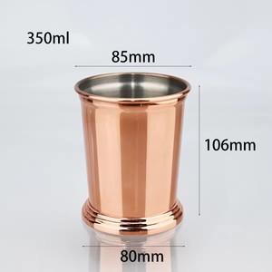 Vendita diretta in fabbrica in acciaio inox argento <span class=keywords><strong>nero</strong></span> <span class=keywords><strong>oro</strong></span> birra caffè 120oz 14oz Mojito menta Julep tazza per bevande miste - Product Image 6