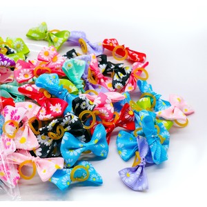 Floral <b>Dog</b> Hair Bows Polyester Pet Grooming Accessories Sweet Style Spring For <b>Dogs</b> - Product Image 5