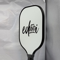 Raquette de pickleball haut de gamme en fibre de verre, personnalisée OEM, 40 cm de long, 210 g, épaisseur 11 mm, légère, directement de l'usine pour l'export.