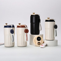 Portable 316 Acier Inoxydable Café Thermos Tasse Affichage Intelligent De La Température Haute-Recherche Moderne Souvenir Boire Direct