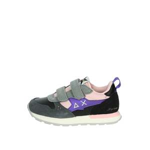 Sun68 Baskets pour filles Z44409B Noir Gris Chaussures épaisses Fermeture Velcro Vêtements décontractés pour enfants - Product Image 1