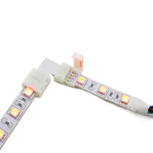 Kit de conectores de tira LED de 4 pines 5050, con jerséis en forma de T en forma de L, Clips de tira, empalme de Terminal de conexión de cable de luz, 95 Uds.
