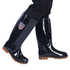Bottes de pluie Yilong Yang Family Generals, hautes, antidérapantes, résistantes à l'usure, en PVC imperméable, pour hommes, chantier de construction - Product Image 4