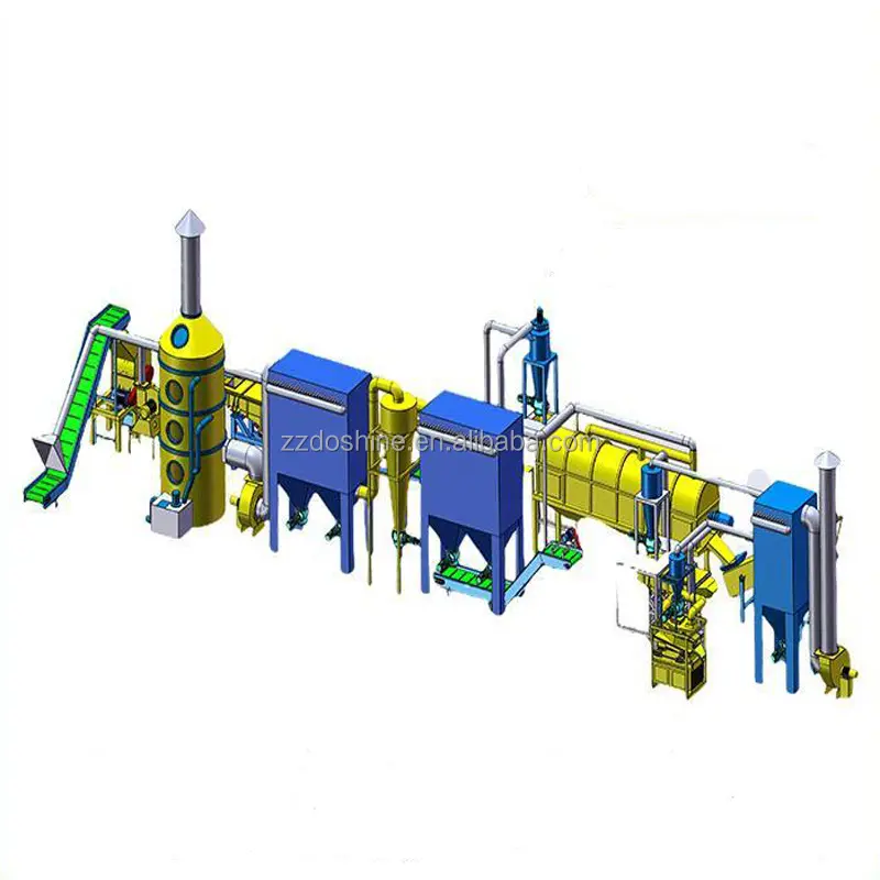Soft Package Battery Crushing Separating Machine Waste Lithium Cell Crusher Sorter Lithium Battery Recycling Machine Plant
