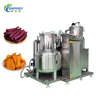 Machine professionnelle de friture sous vide pour chips de bananes et de patates douces Shepody, faible teneur en huile, pour des chips de fruits saines et croustillantes