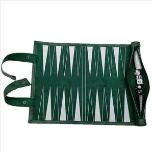 Stocked Travel Roll up <b>Backgammon</b> Luxury <b>Backgammon</b> <b>Board</b> Game Portable Suede <b>Backgammon</b> Game for GIfts - Product Image 4