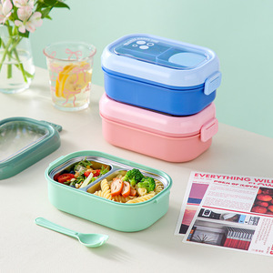 Boîte à <span class=keywords><strong>lunch</strong></span> japonaise personnalisée en gros pour fabricants, grande capacité, portable, compatible micro-ondes, anti-fuite, sans BPA, type bento - Product Image 1