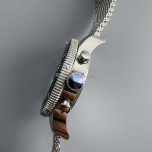 Nuevo Reloj de Cuarzo para Hombre con Diamantes VS, Reloj Deportivo de Moda para Buceo, Correa de Cuero, Resistente al Agua ATM, Luminoso, Vintage, para Parejas - Product Image 3