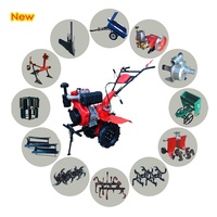 Bensin Bensin Pertanian Machinery Bahasa Jerman Mini Tiller Cultivator Power Anakan Weeder Traktor PTO Rotary Tiller