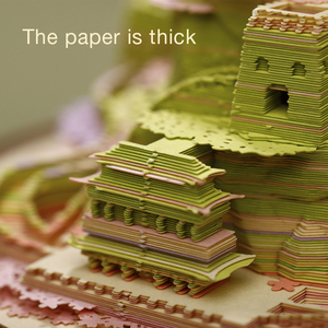 Toptan Yaratıcı El Yapımı 3D Kağıt Sanatı Yapışkanlı Not Dokunmatik Lamba 150g Göz Koruyucu Kağıt CE Sertifikalı Özelleştirilebilir Masa Dekoru - Product Image 3