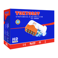 TOKYOSAT TG-88HD Nouveau Satellite Tv Ku Band laser lnb Numérique satellite lnb types 8 Sortie lnb chaud