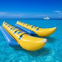 Bateau banane gonflable en PVC durable à vendre, prix compétitif pour les sports nautiques de plage et de parc aquatique