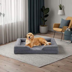 Extra Large Orthopedic <b>Dog</b> <b>Bed</b> 42\" Washable Waterproof <b>Sofa</b> Couch <b>for</b> Large <b>Dogs</b> Egg-Crate Foam Rectangle Comfortable Pet <b>Bed</b> - Product Image 1