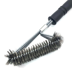 Herramientas de Limpieza para Horno de Barbacoa, Cepillo de Alambre de Acero Inoxidable para Barbacoa, Cepillo de Limpieza con Cerdas y Raspador, Cepillo de Limpieza para Portátiles - Product Image 4