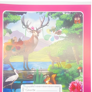 Cuaderno de ejercicios francés con encuadernación cosida, cubierta de papel estucado, cuaderno escolar, precio de fábrica, impresión personalizada, proveedor OEM - Product Image 5